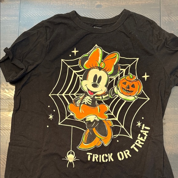 Old Navy Tops - Old Navy Black Trick or Treat T-Shirt with Orange and Green Details